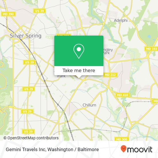 Gemini Travels Inc map