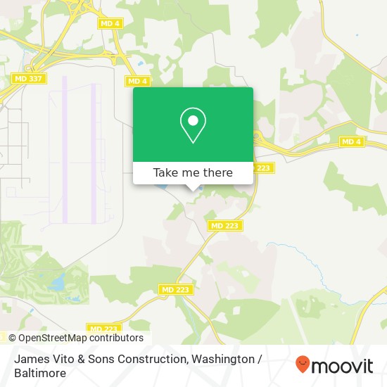 James Vito & Sons Construction map