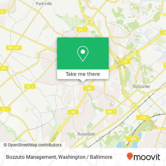 Mapa de Bozzuto Management