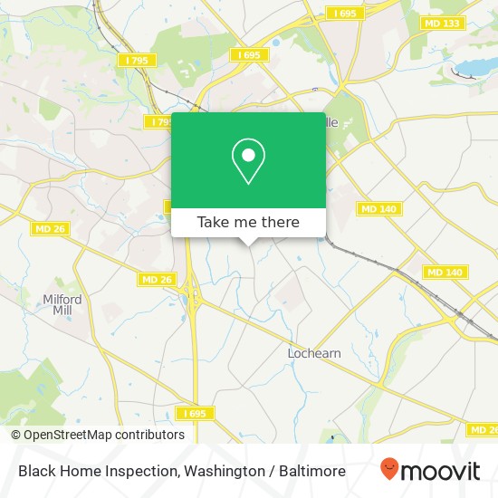 Black Home Inspection map