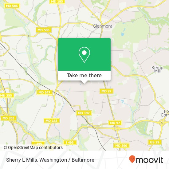 Mapa de Sherry L Mills