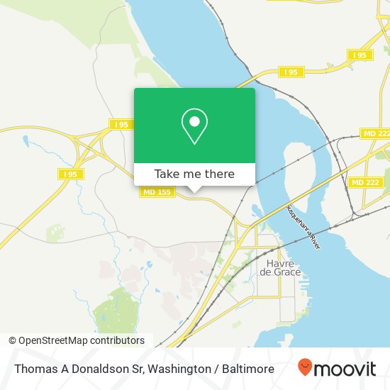 Thomas A Donaldson Sr map