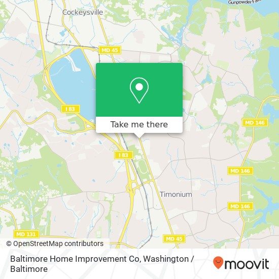 Mapa de Baltimore Home Improvement Co