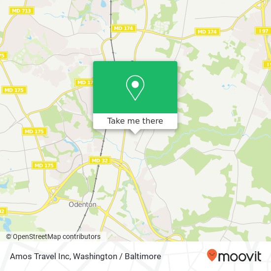 Amos Travel Inc map