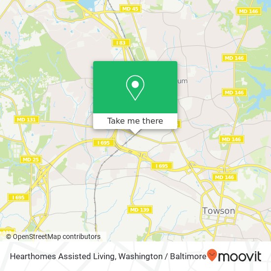 Hearthomes Assisted Living map