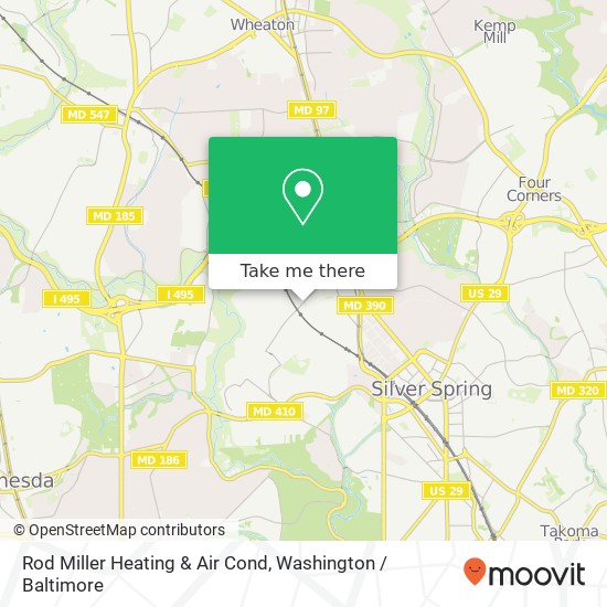 Mapa de Rod Miller Heating & Air Cond