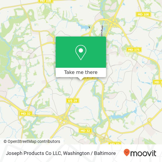 Mapa de Joseph Products Co LLC