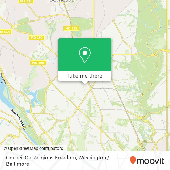 Mapa de Council On Religious Freedom