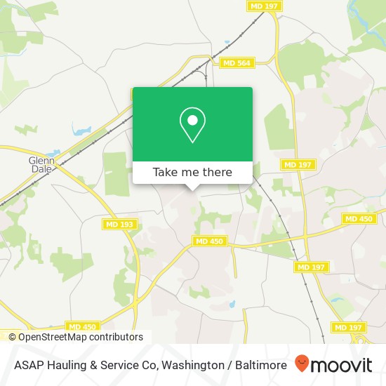 Mapa de ASAP Hauling & Service Co