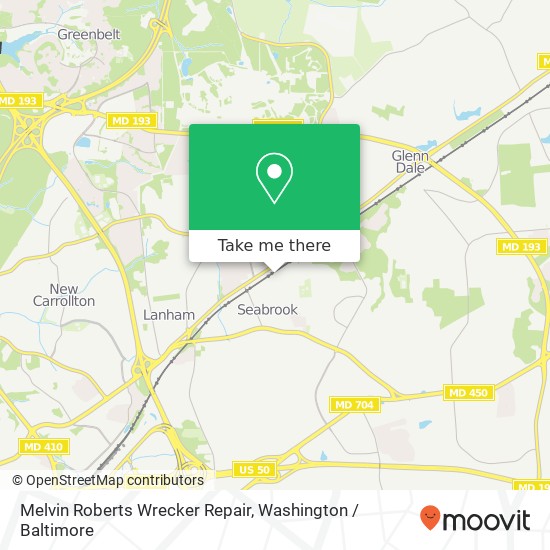 Melvin Roberts Wrecker Repair map