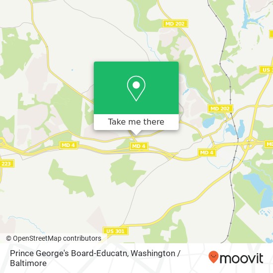 Mapa de Prince George's Board-Educatn