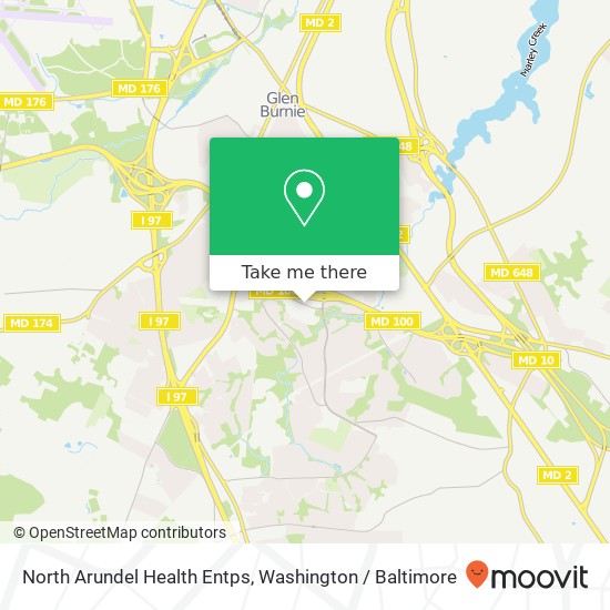 North Arundel Health Entps map