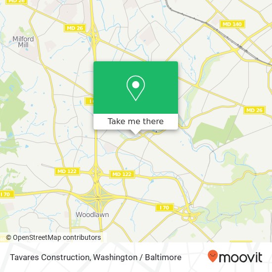 Mapa de Tavares Construction
