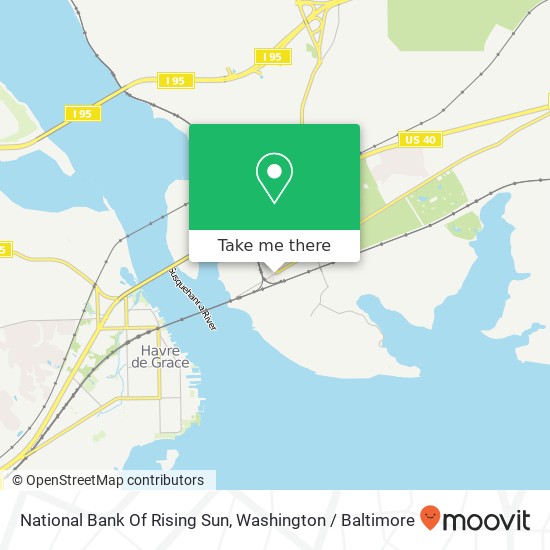 National Bank Of Rising Sun map