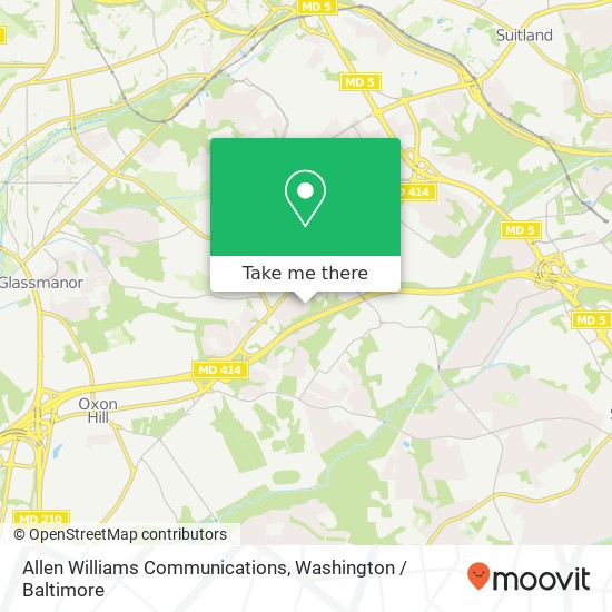 Allen Williams Communications map