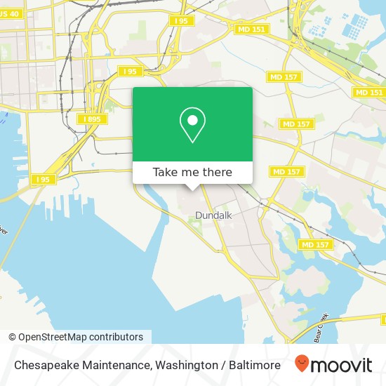 Chesapeake Maintenance map