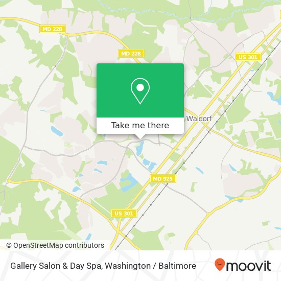 Mapa de Gallery Salon & Day Spa