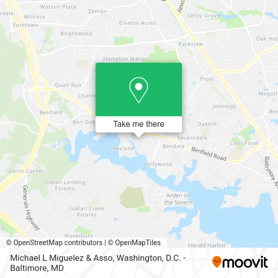 Michael L Miguelez & Asso map