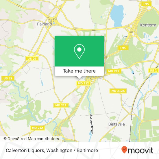 Calverton Liquors map