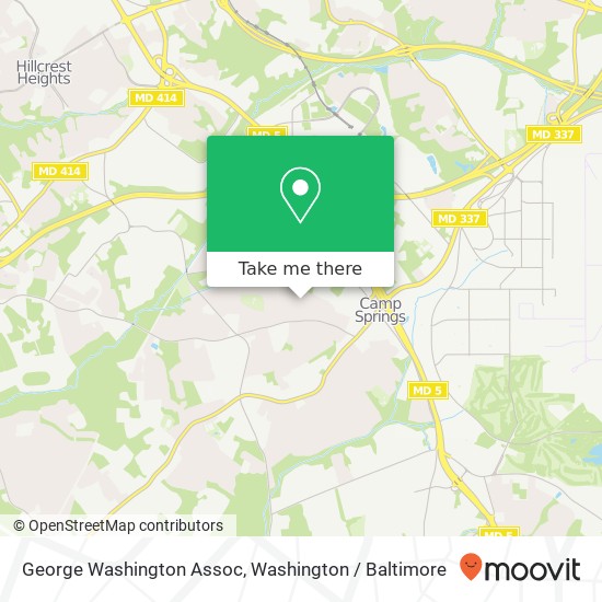 George Washington Assoc map