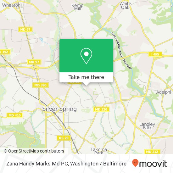 Zana Handy Marks Md PC map