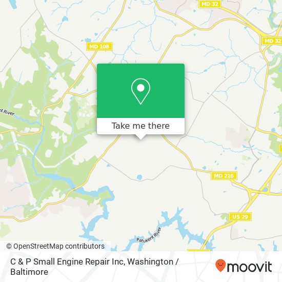 C & P Small Engine Repair Inc map