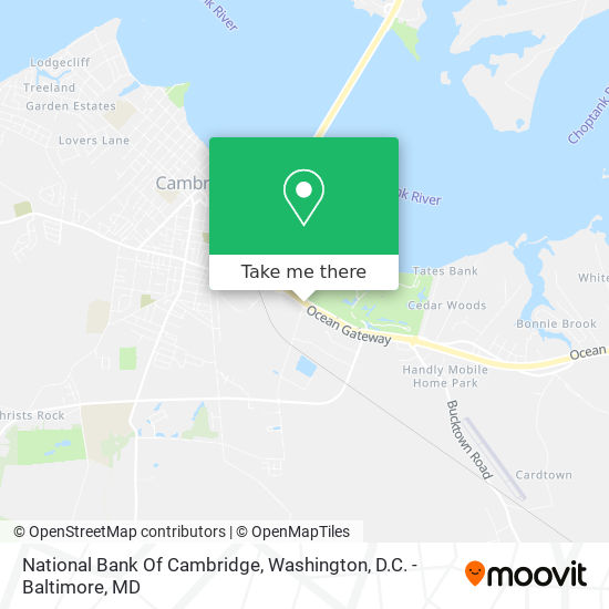 Mapa de National Bank Of Cambridge