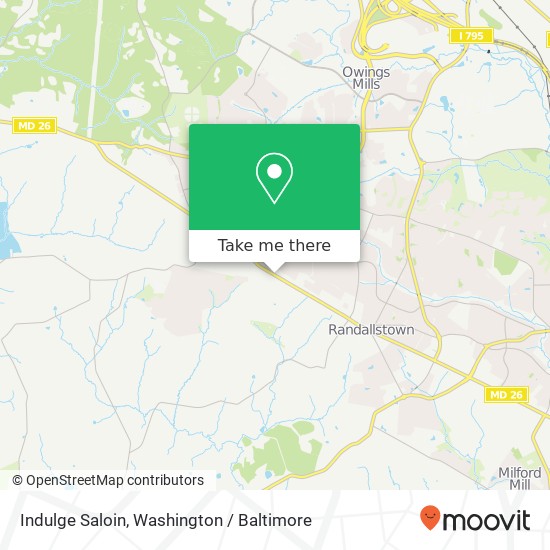 Indulge Saloin map