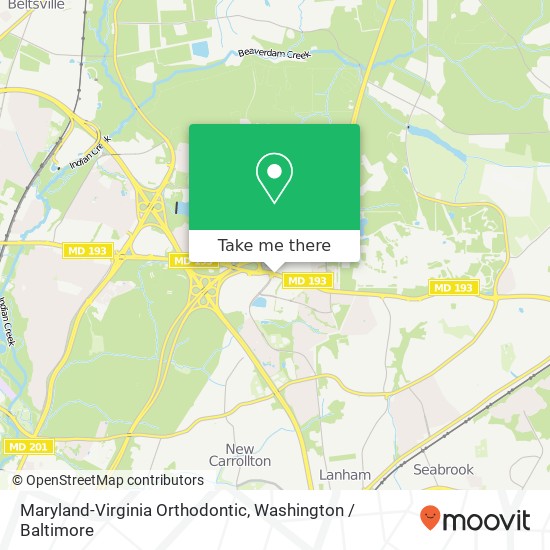 Maryland-Virginia Orthodontic map