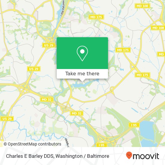 Mapa de Charles E Barley DDS