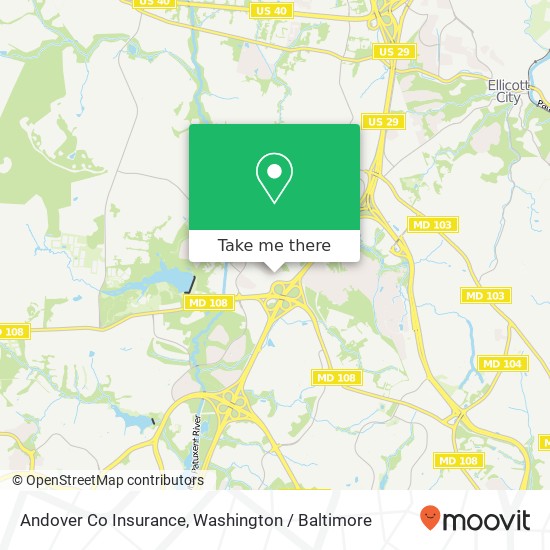 Mapa de Andover Co Insurance