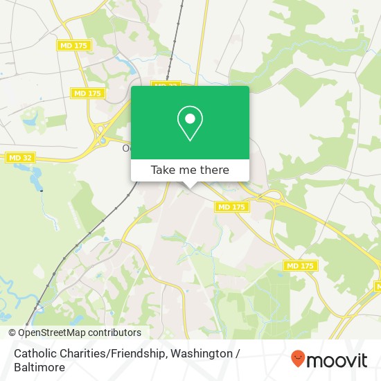 Mapa de Catholic Charities/Friendship
