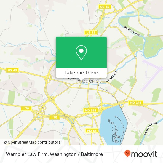 Wampler Law Firm map
