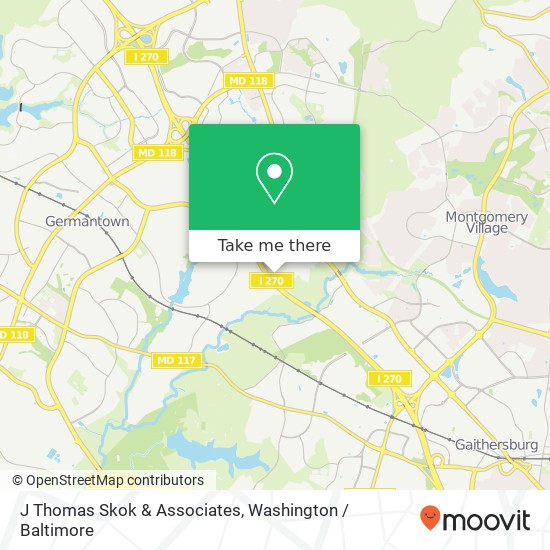 J Thomas Skok & Associates map