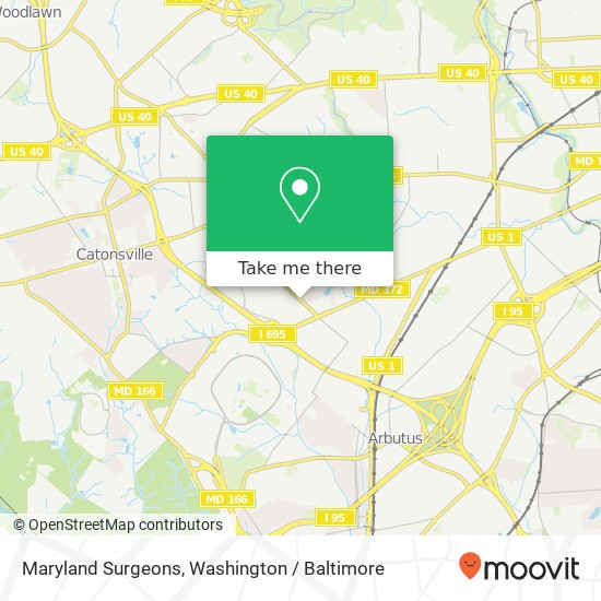 Maryland Surgeons map