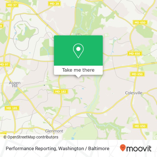 Performance Reporting map