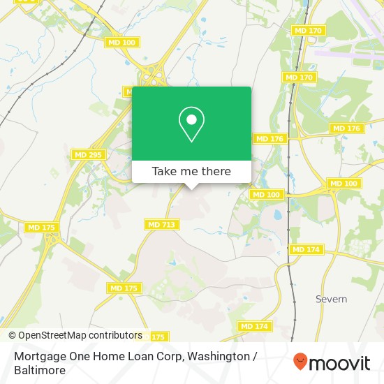 Mortgage One Home Loan Corp map