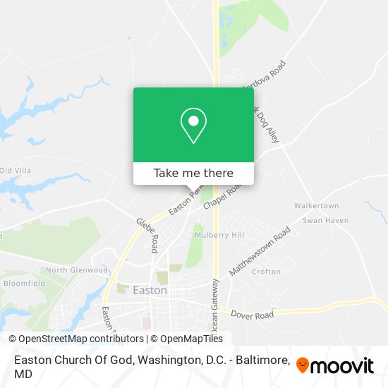 Easton Church Of God map