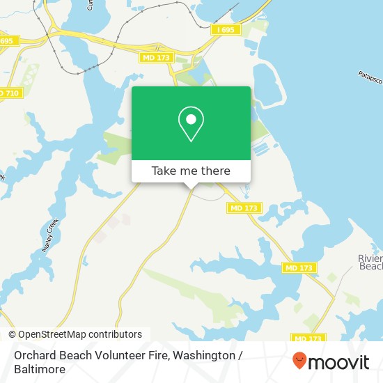 Mapa de Orchard Beach Volunteer Fire