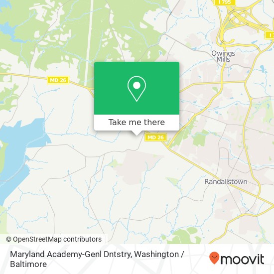 Maryland Academy-Genl Dntstry map