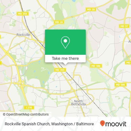 Mapa de Rockville Spanish Church