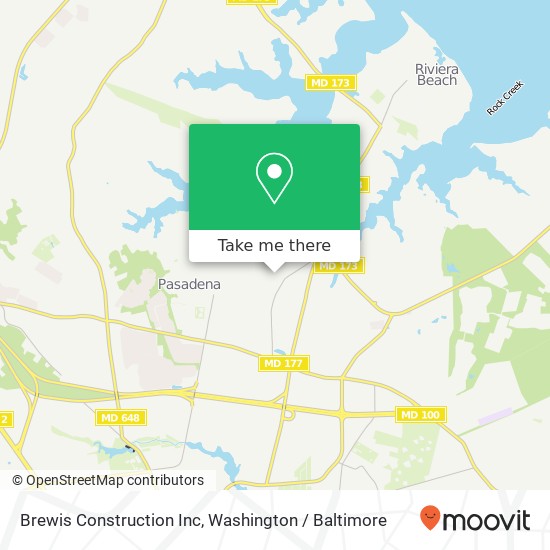 Mapa de Brewis Construction Inc