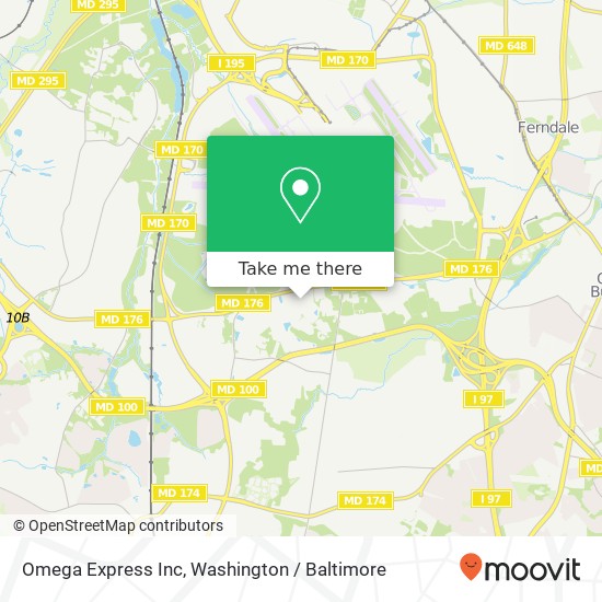 Mapa de Omega Express Inc