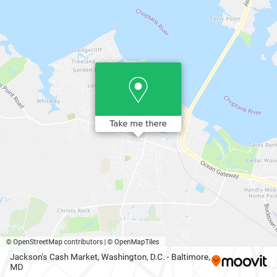 Jackson's Cash Market map