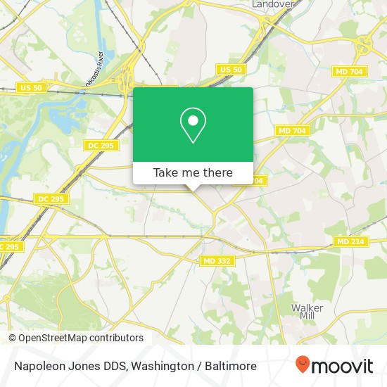 Napoleon Jones DDS map