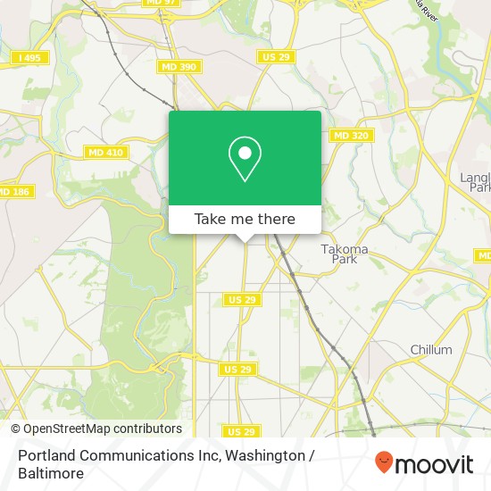 Mapa de Portland Communications Inc