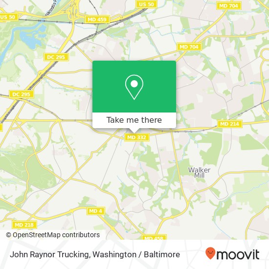 John Raynor Trucking map