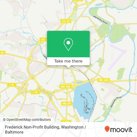 Frederick Non-Profit Building map