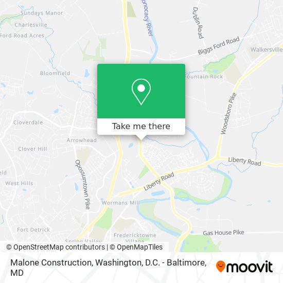 Malone Construction map