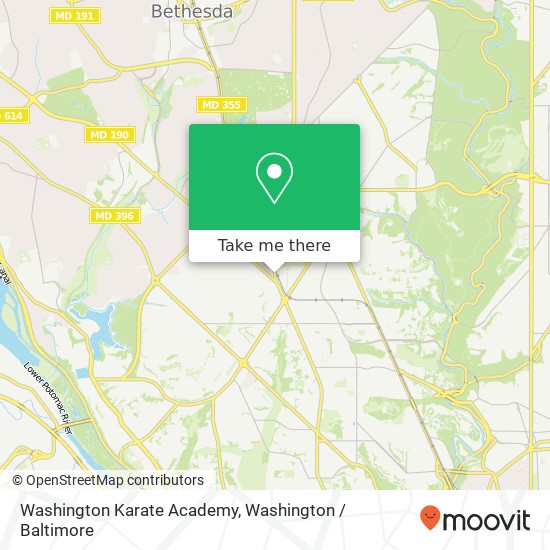 Mapa de Washington Karate Academy